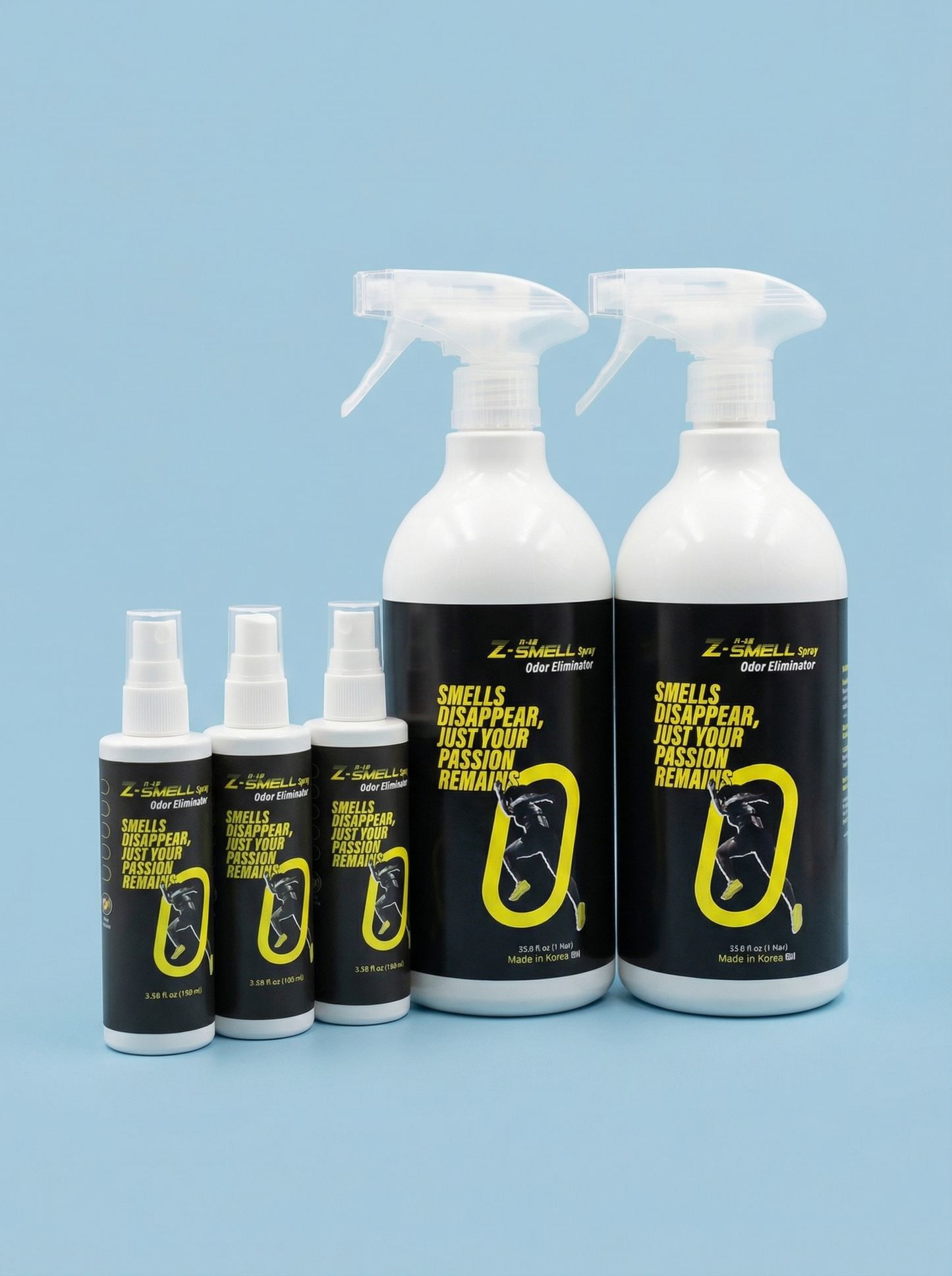2 Spray Bottles 33.8oz/1000ml + 3 Minis 3.38oz/100ml